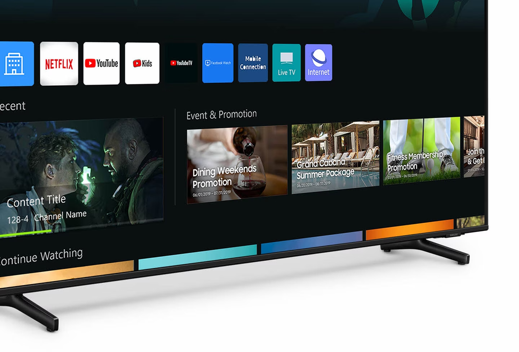 SAMSUNG - Smart TVs Hôtel - 50 pouces HBU8000