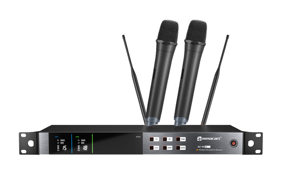 Relacart - Kit Récepteur + 2 micros main HF