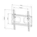 Support mural fixe pour écran TV <60KG VESA 400