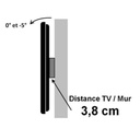 Support mural fixe pour écran TV <60KG VESA 400