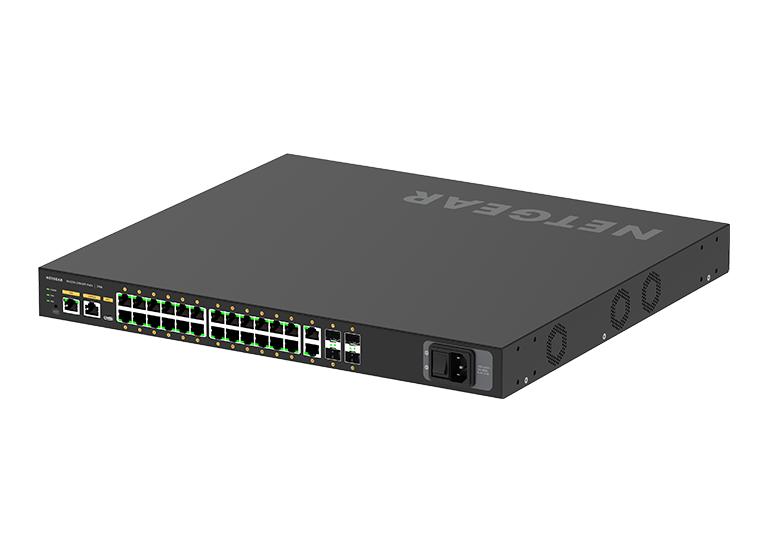 Netgear - Switch manageable 24 ports Gigabit PoE+ 300W, 2 ports Gigabit et 4 slots SFP