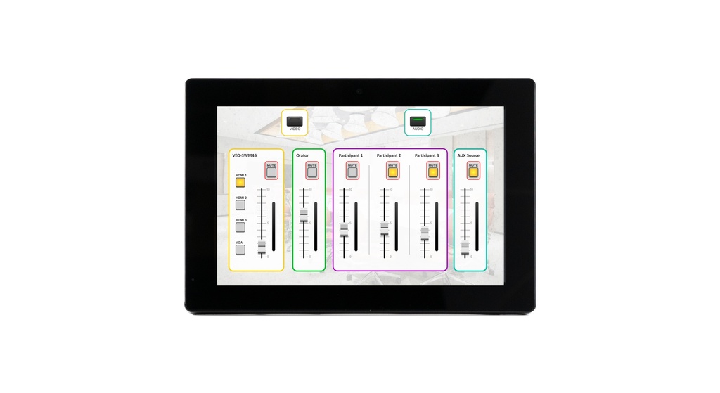 ECLER - Ecran TFT tactile de commande EclerNet