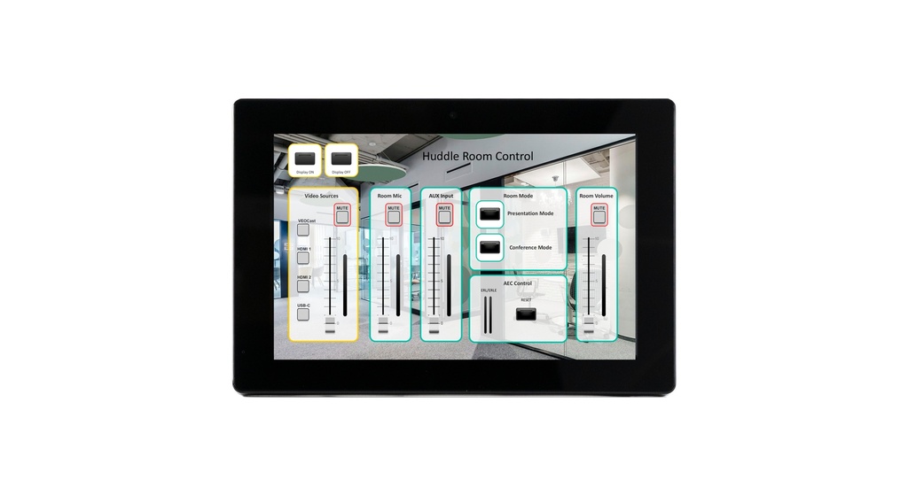 ECLER - Ecran TFT tactile de commande EclerNet