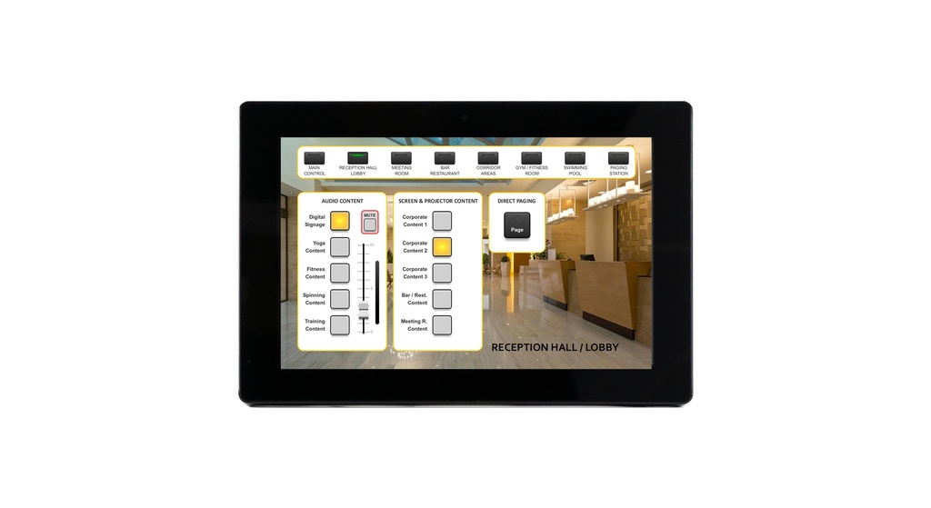 ECLER - Ecran TFT tactile de commande EclerNet