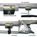 ASD - Pince de fixation rapide pour IPN - Serrage de 45 à 130mm - CMU 500kg