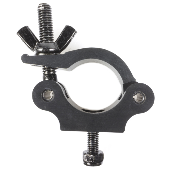 TRUSS - Collier noir pour tube 48 à 51 mm, C.M.U. 300 kg, boulon M10