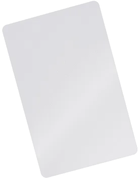 Carte de visite connectée & Personnalisable (PVC, Blanc, Impression Couleur)