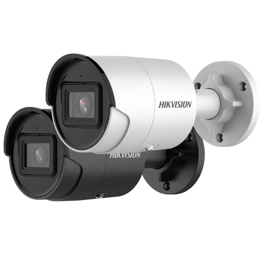 HIKVISION – Caméra IP 4K extérieure AcuSense avec micro et vision nocturne 40 m - Avec Micro intégré