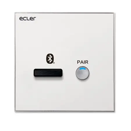 [WPaBT] ECLER – Panneau mural récepteur Bluetooth® 5.0 stéréo 25m blanc