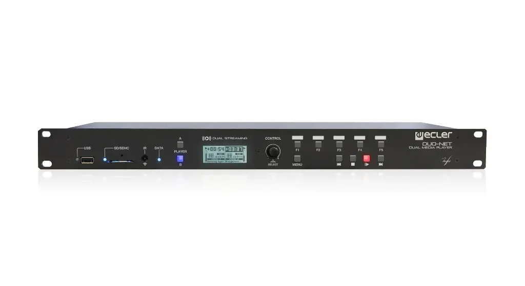 [CDUONTPLAYER] ECLER - DUO‑NET PLAYER – double lecteur audio / streaming professionnel