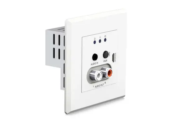 BLUSTREAM – Dante Bluetooth + audio analogique murale