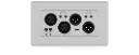 BLUSTREAM – DA22XLR‑WP‑EU XLR Dante® Audio Wall Plate 2 in / 2 out