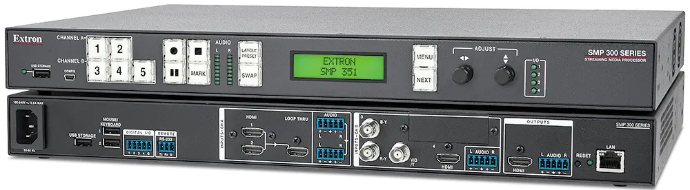 [60‑1324‑01] Extron - SMP 351 processeur d’enregistrement & streaming H.264 pour usage professionnel