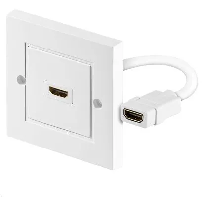 Prise murale HDMI, Blanc