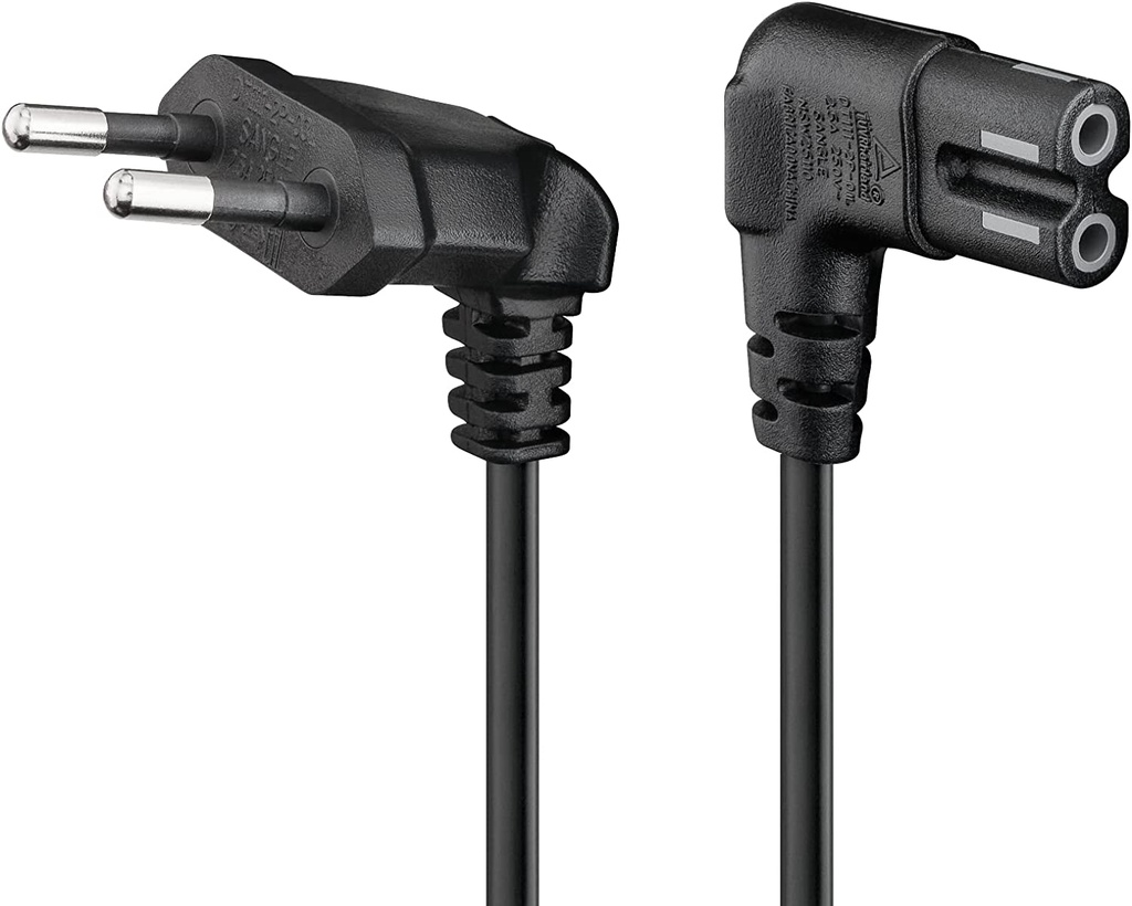 Câble d'alimentation TV 3m IEC 60320 C7