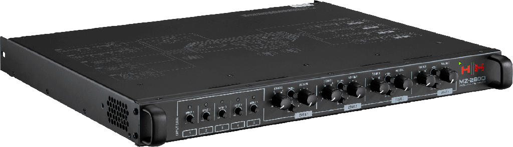 HH - Matrice amplifiée 4x280W & 5 entrées