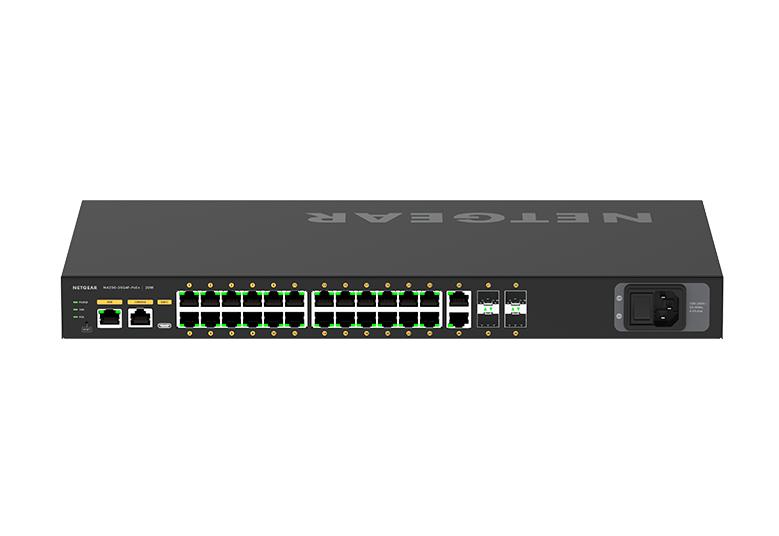 Netgear - Switch manageable 24 ports Gigabit PoE+ 300W, 2 ports Gigabit et 4 slots SFP