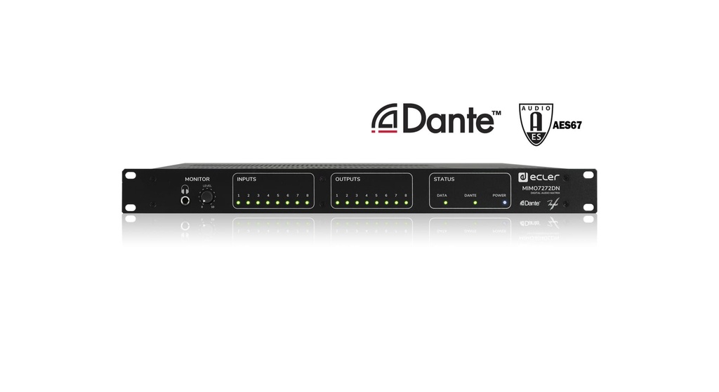 ECLER - Matrice numérique Dante MIMO7272DN