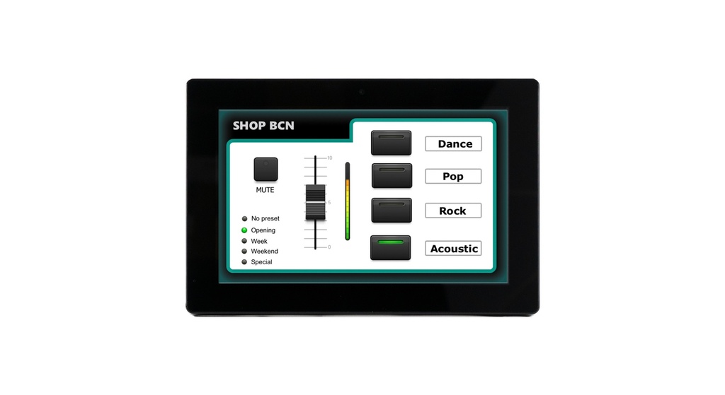 ECLER - Ecran TFT tactile de commande EclerNet