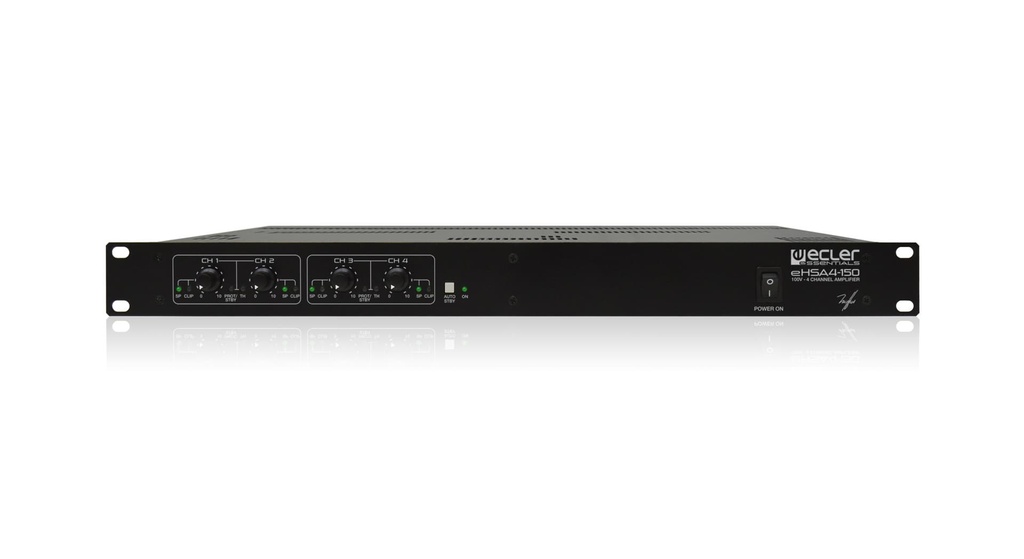 ECLER - Amplificateur multicanal haute impédance eHSA 4-150