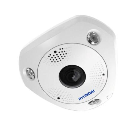 [HYU-544] Dôme fisheye IP avec éclairage infrarouge 15m, antivandalisme d'extérieur