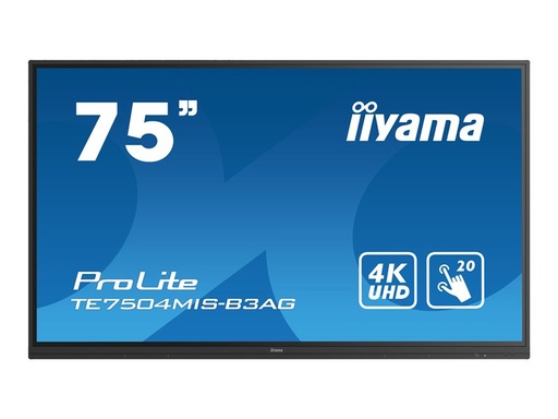 [TE7504MIS-B3AG] Écran plat interactif IIYAMA 75 pouces