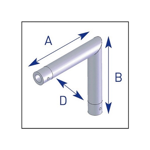 [AEX5023N] Angle 2 départs, vertical, pour série EX50, couleur NOIR ASD