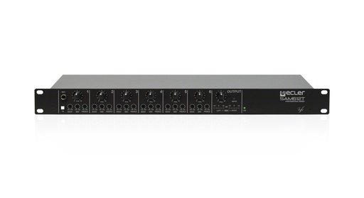 [SAM612T] Mixette 1U/19", 6 canaux d'entrée, 1 sortie stéréo