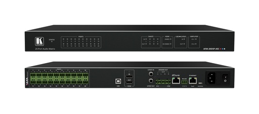 [AFM-20DSP-AEC] Kramer - Matrice audio 20 ports - avec DSP, AEC et Entrées & Sorties interchangeables
