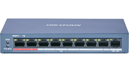 [DS3E0109PEC] HiK Vision - Switch 8x 100M PoE +1x100M (up-link) PoE