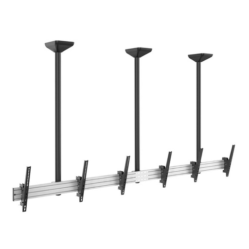 [PCM4555L-3] SHOW GEAR - Support plafond universel pour triple 3 écrans <55p